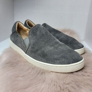 Ugg Cas  Gray Suede Womens Slip-On Sneakers Shoes Size 12